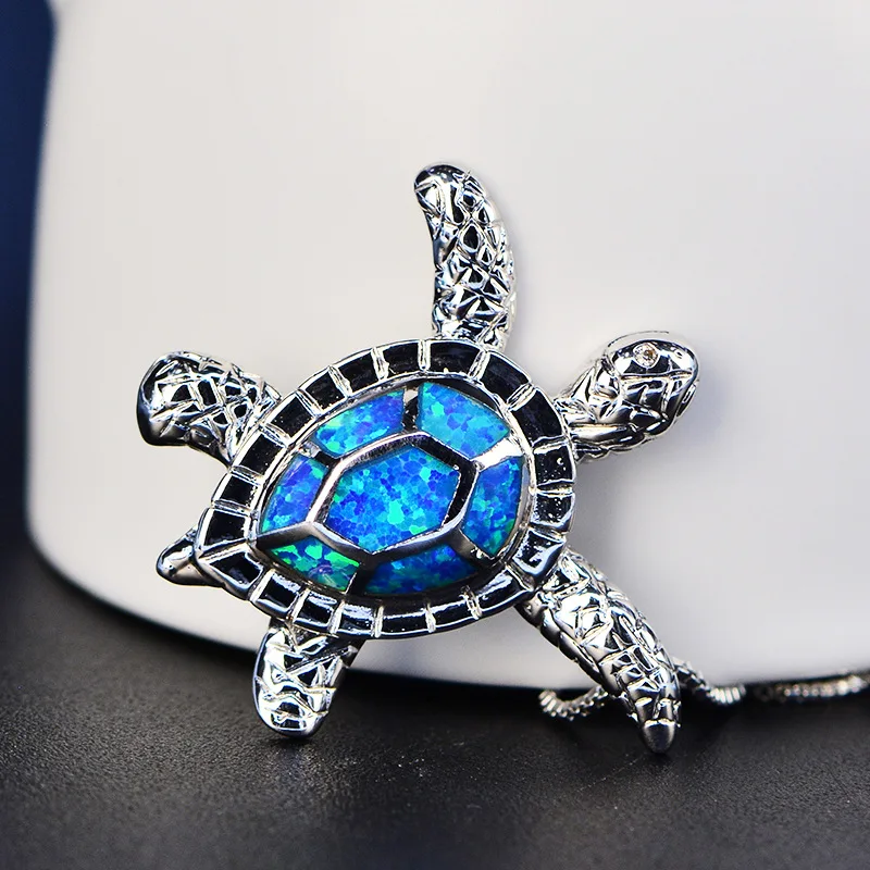 blue opal pendant