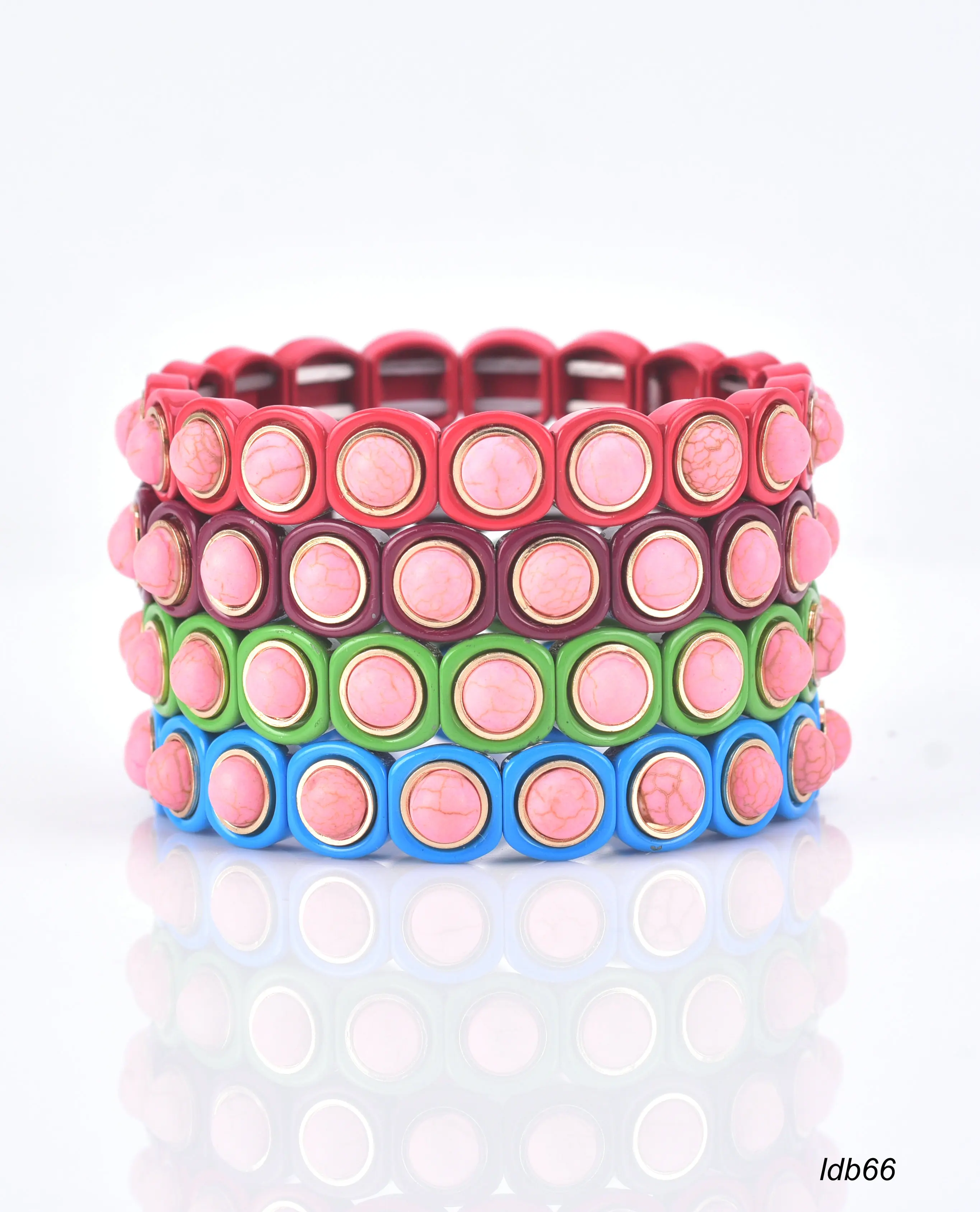 2019 handmade custom enamel rainbow beads choker