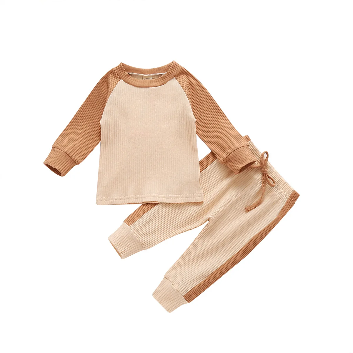 Summer Newborn Baby Outfits Suit Ribbed Cotton Long Sleeve Tops with Pants Patchwork baby outfits
Summer Newborn Baby Outfits Suit Ribbed Cotton Long Sleeve Tops with Pants Patchwork baby outfits