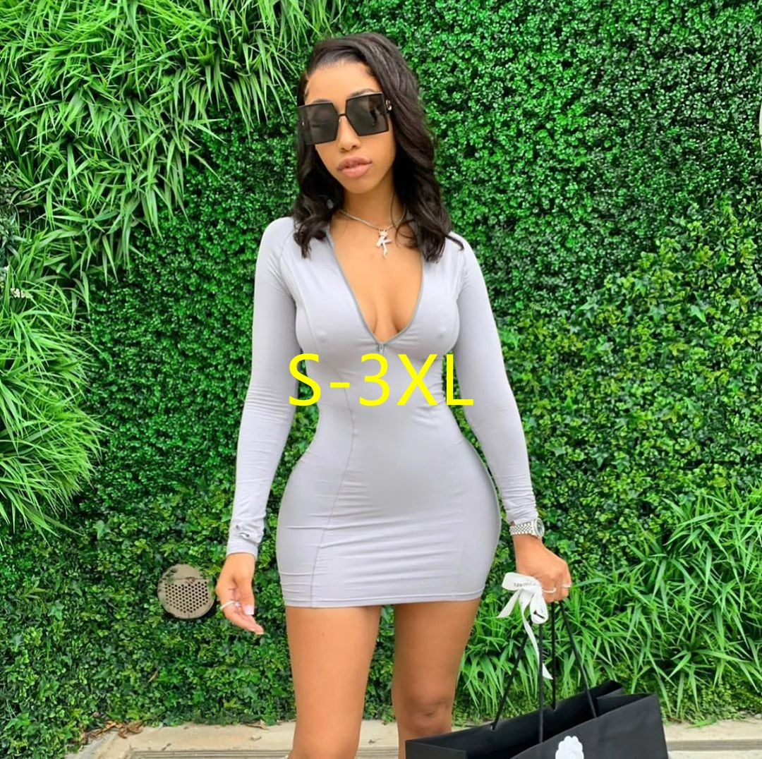 Wholesale 2021 summer casual white dresses sexy fall long sleeve bodycon mini dress women clothing
Wholesale 2021 summer casual white dresses sexy fall long sleeve bodycon mini dress women clothing