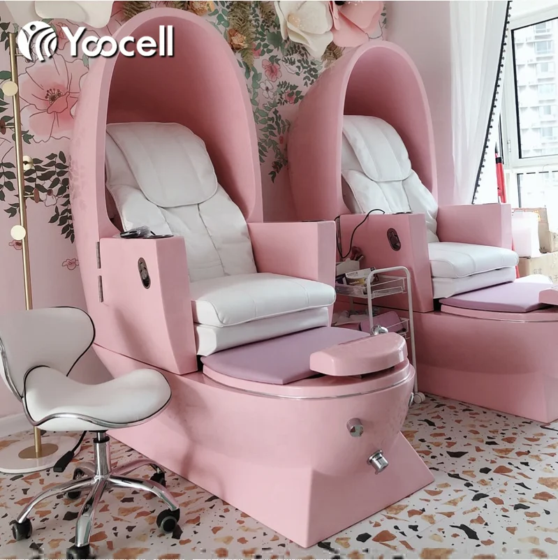 Yoocell high quality pink color pedicure spa chair with footbath spa chair for spa equipment and furniture beauty salon, Optional
Yoocell high quality pink color pedicure spa chair with footbath spa chair for spa equipment and furniture beauty salon, Optional