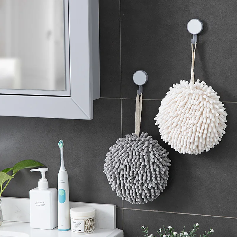 Kitchen Toilet Towel Cute Hand Ball Absorbent Chenille Towel Hanging Household Towel, As show
Kitchen Toilet Towel Cute Hand Ball Absorbent Chenille Towel Hanging Household Towel, As show