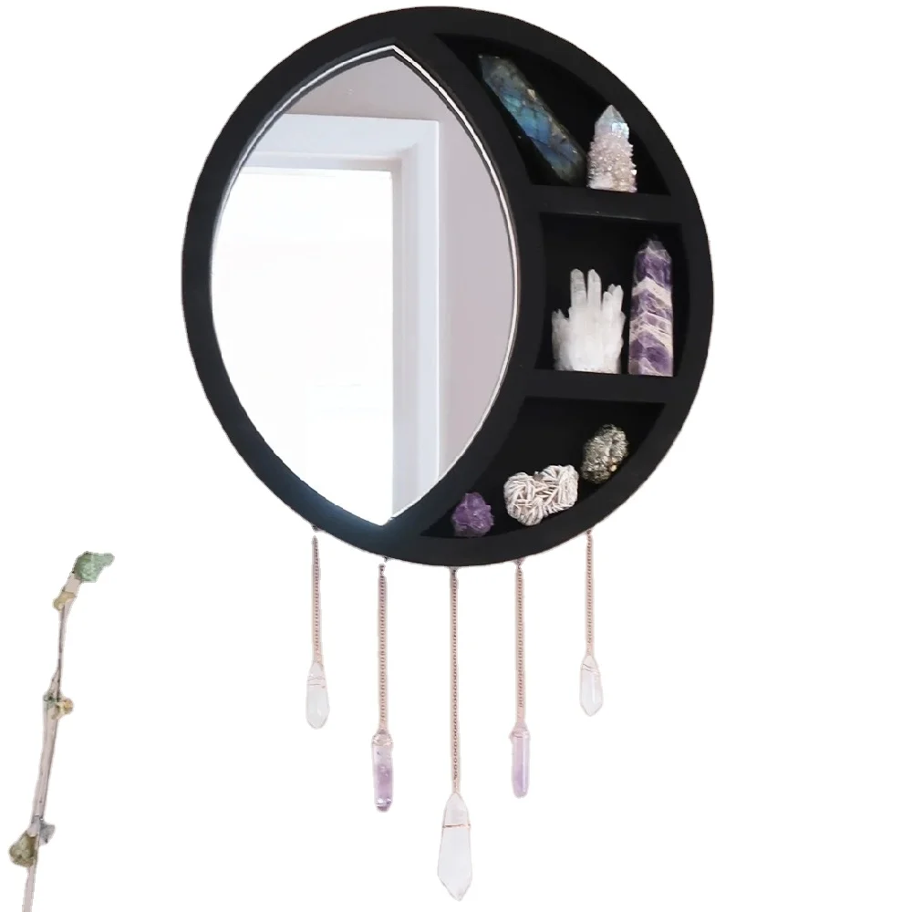 Wooden Moon Shelf is The Perfect Wall Display for Crystals and Other miniture Items, Customized color
Wooden Moon Shelf is The Perfect Wall Display for Crystals and Other miniture Items, Customized color