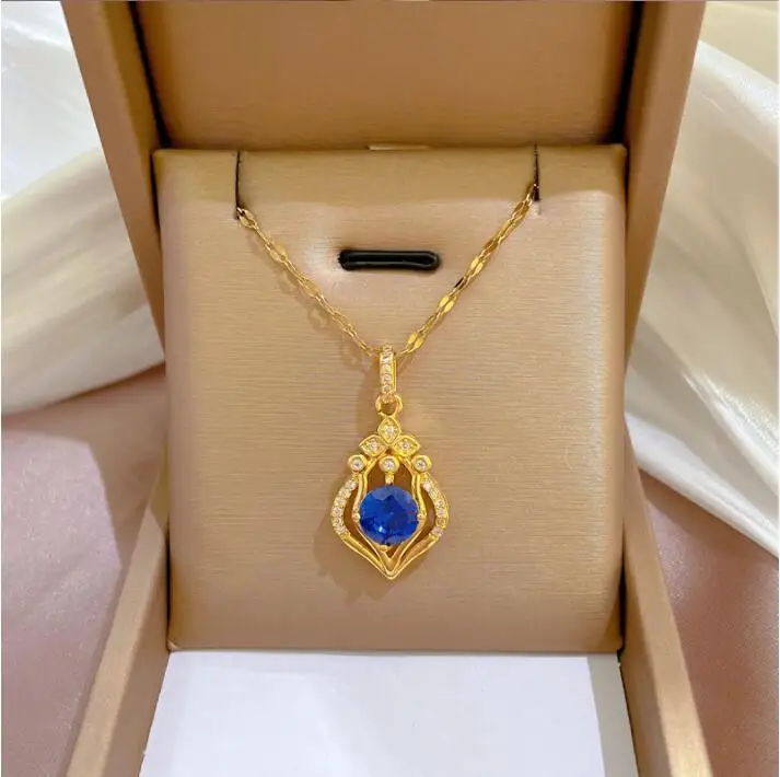 luxury Full diamonds water drop Pendant Women Necklace Zircon Crystal Stainless Steel Chain Real Gold Necklace Jewelry
luxury Full diamonds water drop Pendant Women Necklace Zircon Crystal Stainless Steel Chain Real Gold Necklace Jewelry