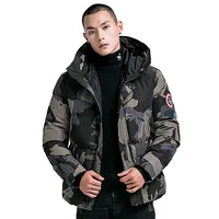 

Latest Custom Printed Hooded Winter Black Coat Mens Fashion Puffer Bomber Padded Jacket Coat