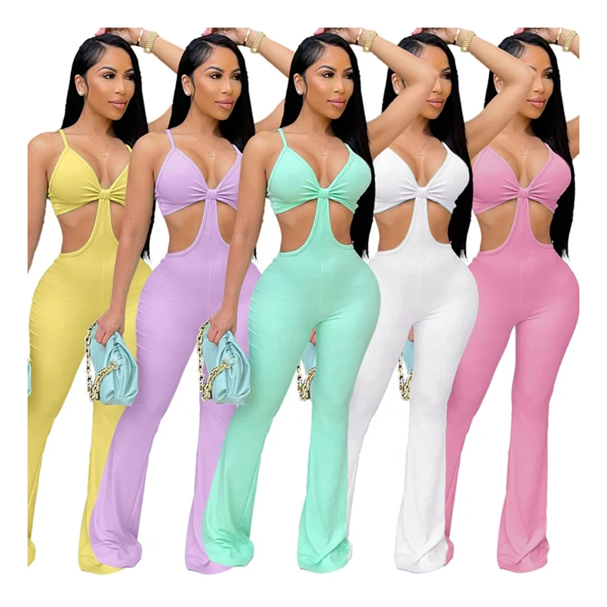2021 European And American Bell Bottom Stretch Summer Rompers Women Jumpsuit Sexy Ladies, White, yellow, green, pink, purple
2021 European And American Bell Bottom Stretch Summer Rompers Women Jumpsuit Sexy Ladies, White, yellow, green, pink, purple