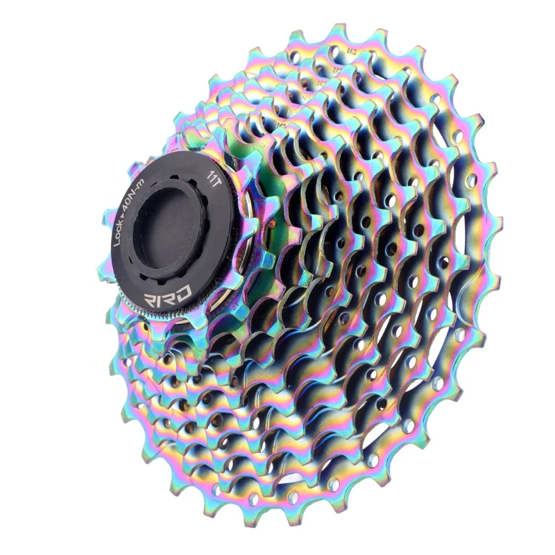 RIRO Rainbow Chrome-molybdenum steel 9v 10v 11v speed road bike cassette for shimano
RIRO Rainbow Chrome-molybdenum steel 9v 10v 11v speed road bike cassette for shimano