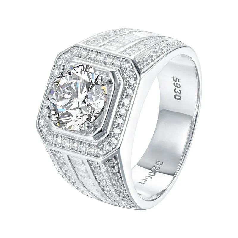 2 Carat Luxury 925 Sterling Silver Moissanite Diamond Ring For Men
2 Carat Luxury 925 Sterling Silver Moissanite Diamond Ring For Men