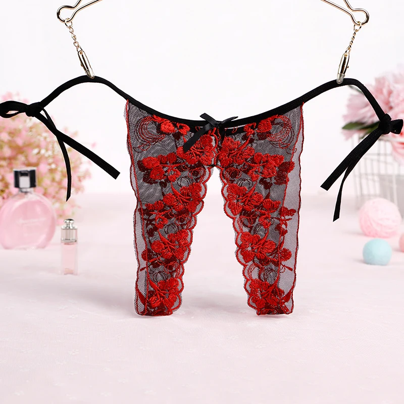Wholesale hot sexy open crotch transparent panties embroidery flower thong sexy T pants
Wholesale hot sexy open crotch transparent panties embroidery flower thong sexy T pants