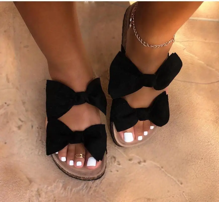 20 Off Summer Women's Bow Flat Slippers Sandals Non-slip Beach Shoes home casual Women's Slipper
20 Off Summer Women's Bow Flat Slippers Sandals Non-slip Beach Shoes home casual Women's Slipper