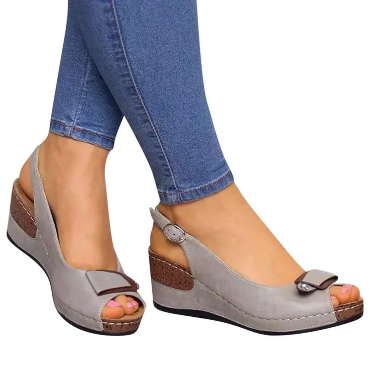 Summer Fashion Wedge Sandals New Large Size Fish Mouth Open Toe Women Sandals, Picture
Summer Fashion Wedge Sandals New Large Size Fish Mouth Open Toe Women Sandals, Picture