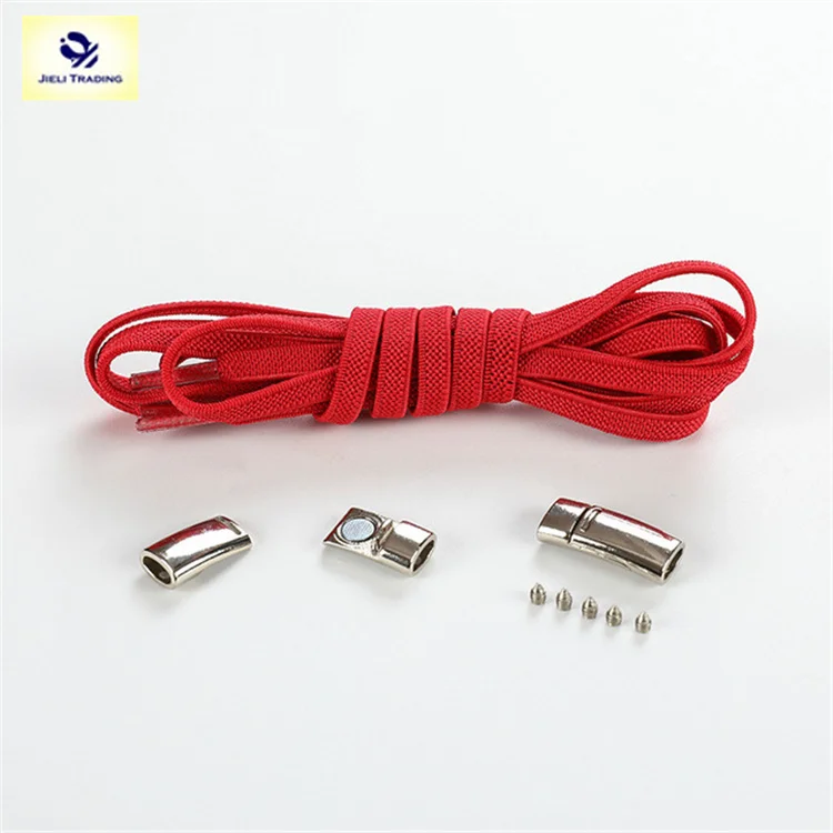 Jieli quick magnetic locking shoe laces flat elastic magnetic lazy lock shoes laces, 17 colors for choosing
Jieli quick magnetic locking shoe laces flat elastic magnetic lazy lock shoes laces, 17 colors for choosing