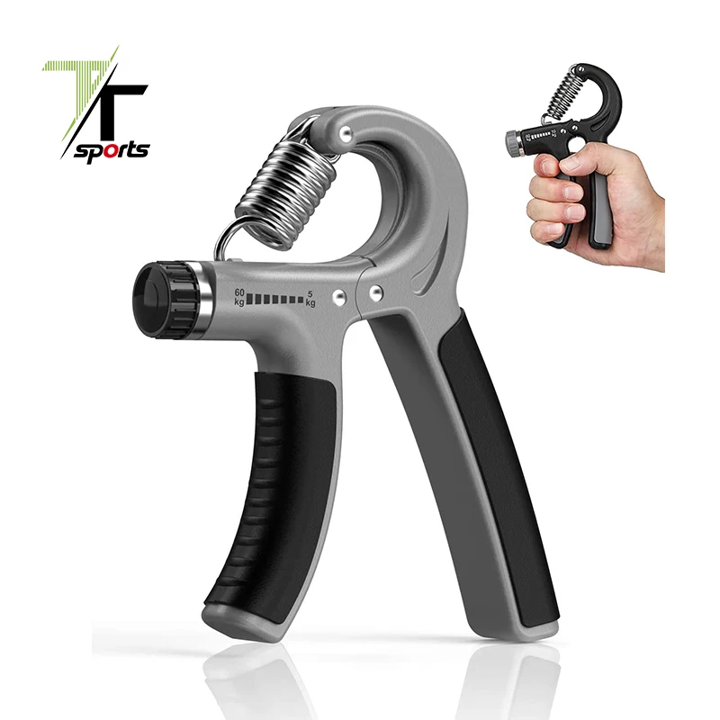 TTSPORTS Adjustable Strength Trainer Resistance Hand Grip, Black/grey/blue/red or custom
TTSPORTS Adjustable Strength Trainer Resistance Hand Grip, Black/grey/blue/red or custom