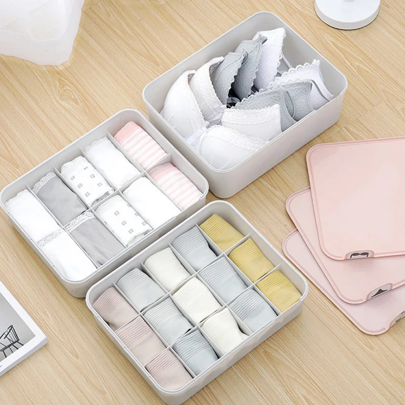 Household Plastic Underwear Storage Box with Mark Closet Organizer with Cover for Underwear Socks Bra Organizer
Household Plastic Underwear Storage Box with Mark Closet Organizer with Cover for Underwear Socks Bra Organizer