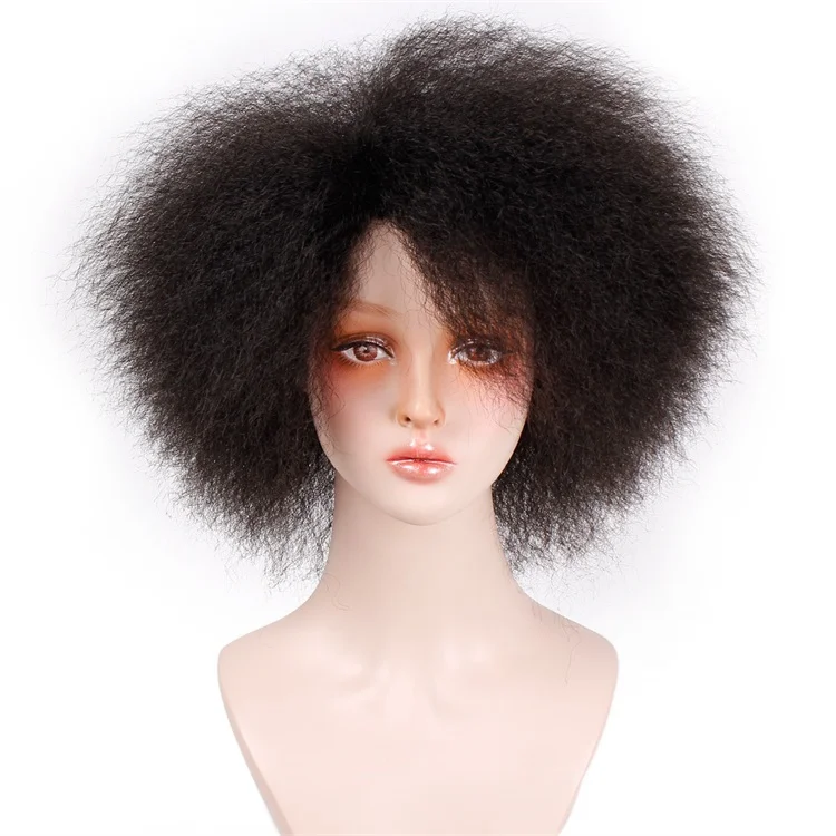 Vigorous Short Wigs Afro Kinky Straight Wigs for African American Women Black Synthetic High Temperature Fluffy Wig 1B Color
Vigorous Short Wigs Afro Kinky Straight Wigs for African American Women Black Synthetic High Temperature Fluffy Wig 1B Color