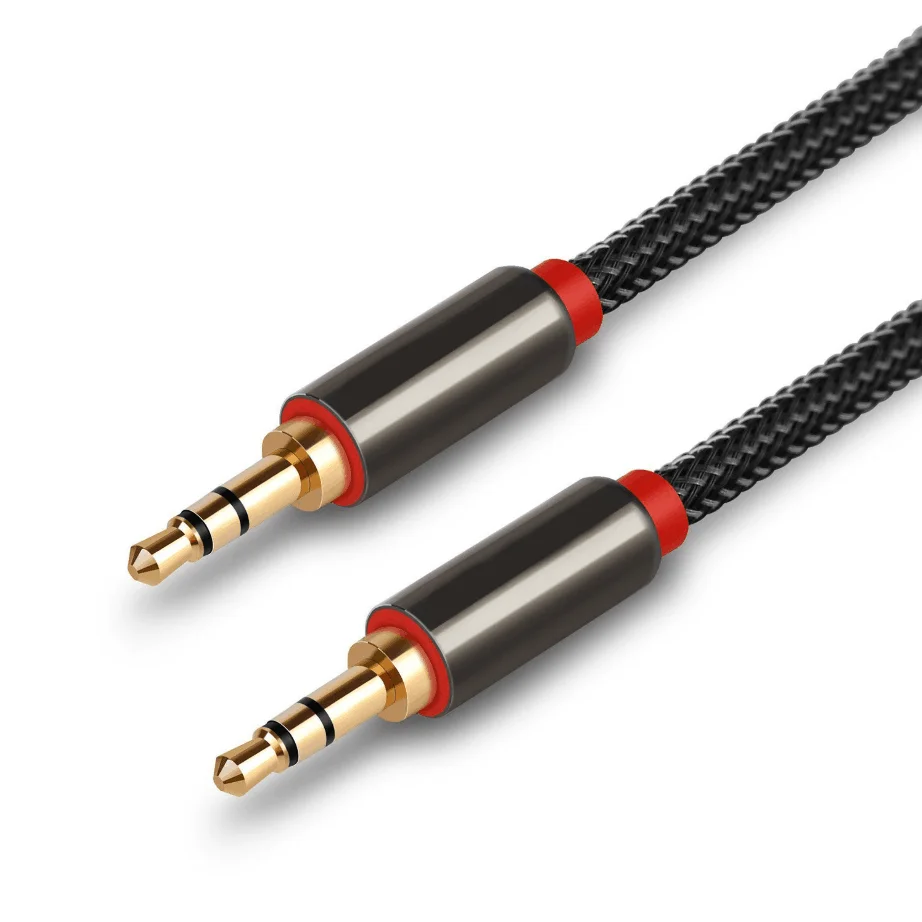 Best nylon braided aux cord 3.5mm stereo male to male plug aux audio cable, Black white
Best nylon braided aux cord 3.5mm stereo male to male plug aux audio cable, Black white