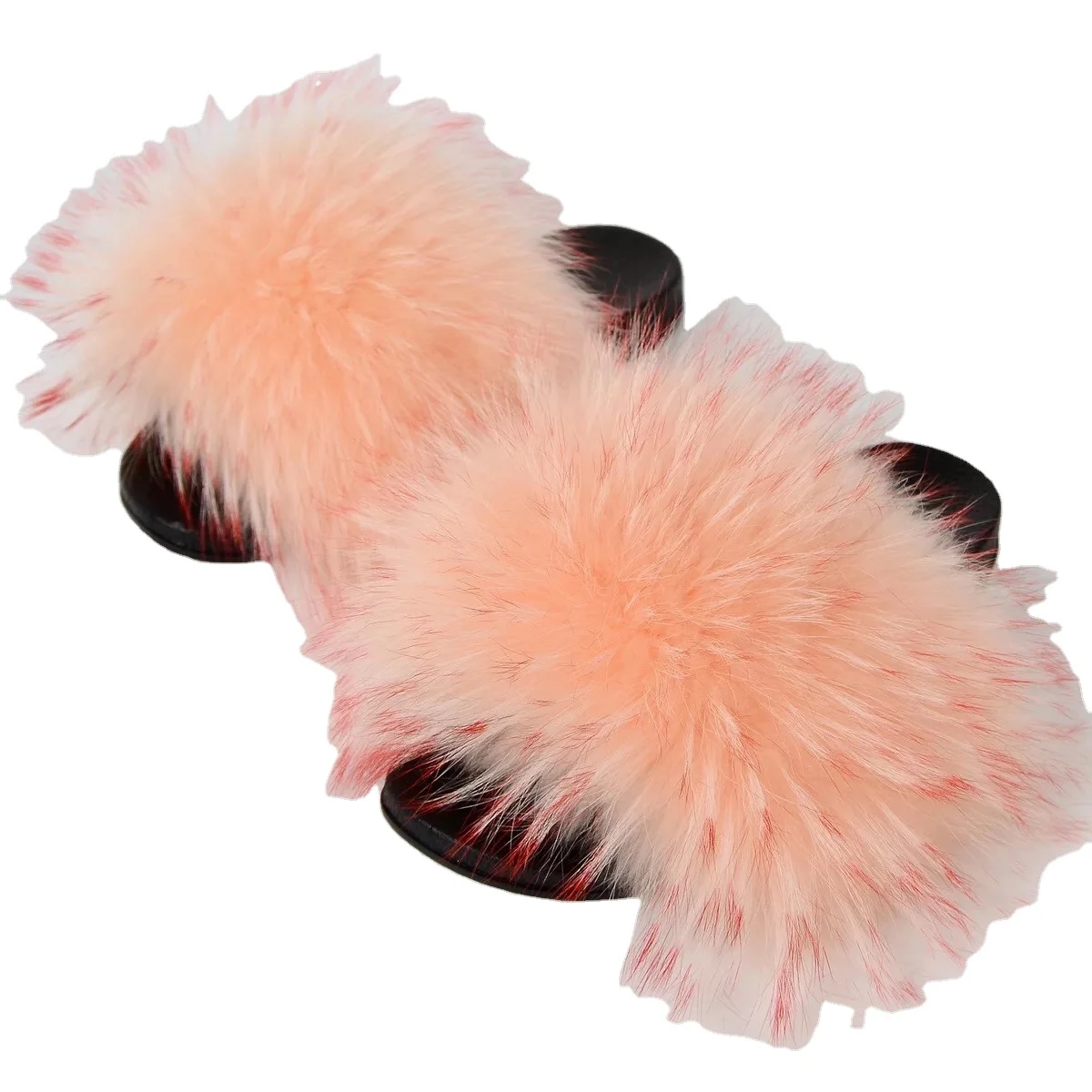 Fashion High-Quality Female Raccoon Fur Soft Natural Color Fur Slippers Sandals For Sale, Customized color
Fashion High-Quality Female Raccoon Fur Soft Natural Color Fur Slippers Sandals For Sale, Customized color