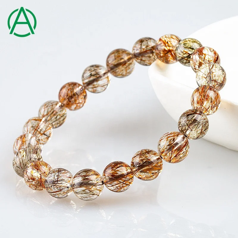 ArthurGem New Arrival Black and Gold Super Seven Quartz Beads Natural Stretchable Super Seven Quartz bracelet for Women Men, Natural color
ArthurGem New Arrival Black and Gold Super Seven Quartz Beads Natural Stretchable Super Seven Quartz bracelet for Women Men, Natural color