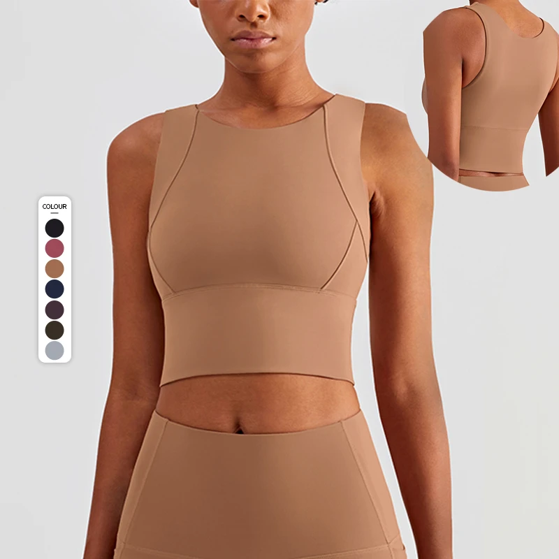 Custom Logo Fashion Sports Bra With High Neck Running Shockproof Yoga Bra Fitness Tank Top Women
Custom Logo Fashion Sports Bra With High Neck Running Shockproof Yoga Bra Fitness Tank Top Women