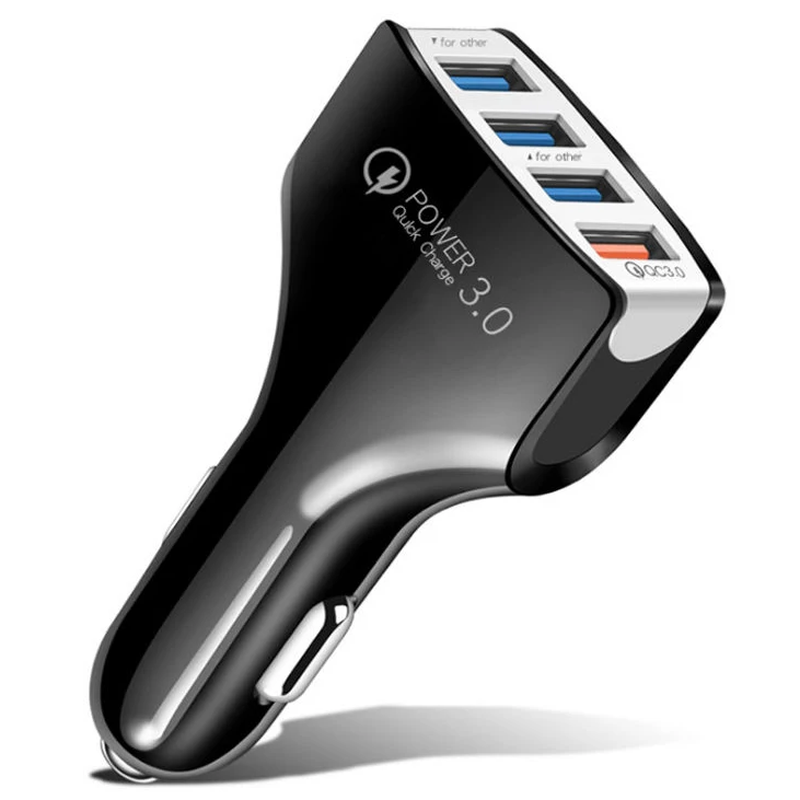 Universal Fast Charging 4 Port USB Car Charger 18W 20W Quick Charging 4 USB Car battery Charger, Black white
Universal Fast Charging 4 Port USB Car Charger 18W 20W Quick Charging 4 USB Car battery Charger, Black white
