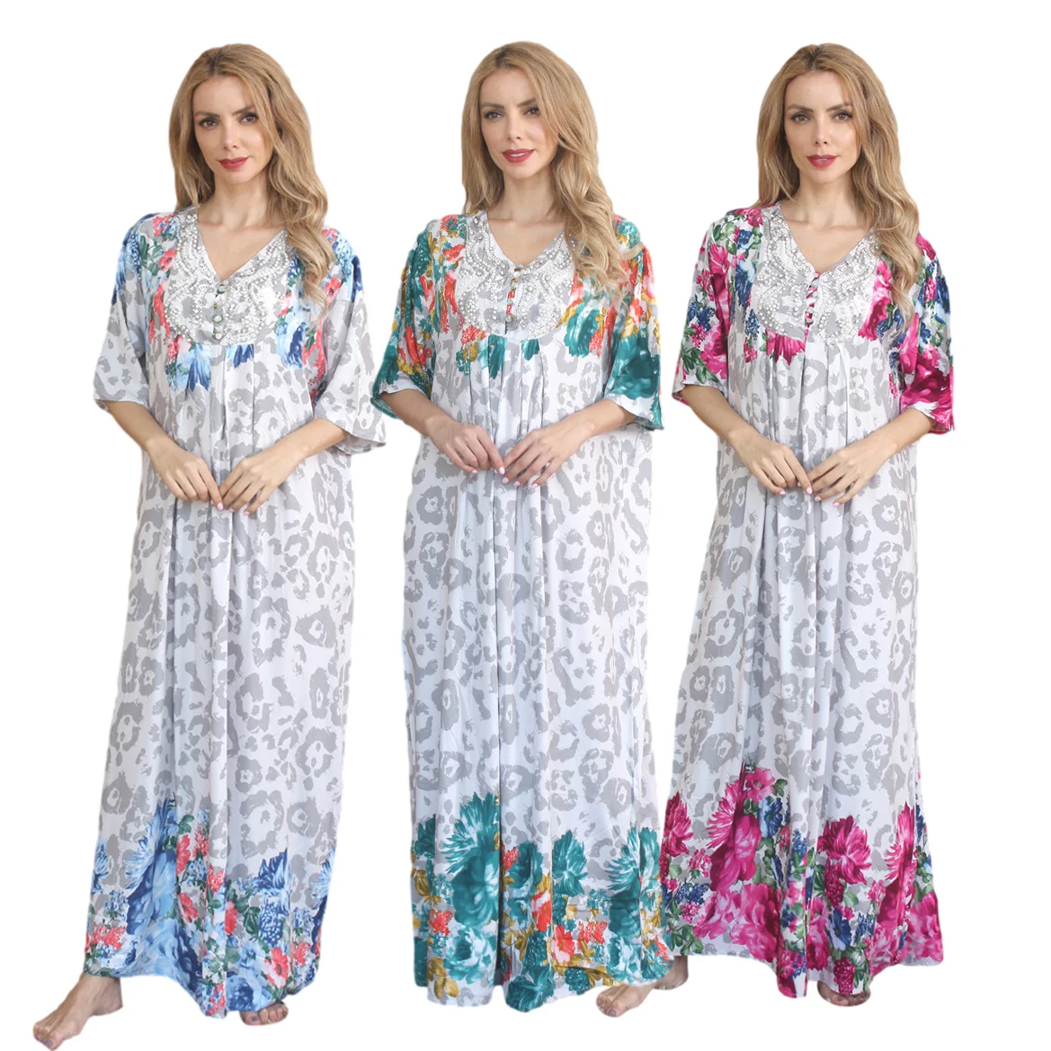 Vintage long kaftan with buttons festival performance indonesia women turkey V collar go to party abaya summer dresses casual, 3 colors
Vintage long kaftan with buttons festival performance indonesia women turkey V collar go to party abaya summer dresses casual, 3 colors