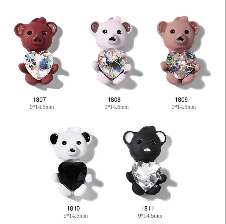 3D Crystal Diamonds Glass Rhinestone Drill Violent Bear Metal Nail Charms Gemstonefor Nail Art Beauty Craft DIY Design, As pic show
3D Crystal Diamonds Glass Rhinestone Drill Violent Bear Metal Nail Charms Gemstonefor Nail Art Beauty Craft DIY Design, As pic show