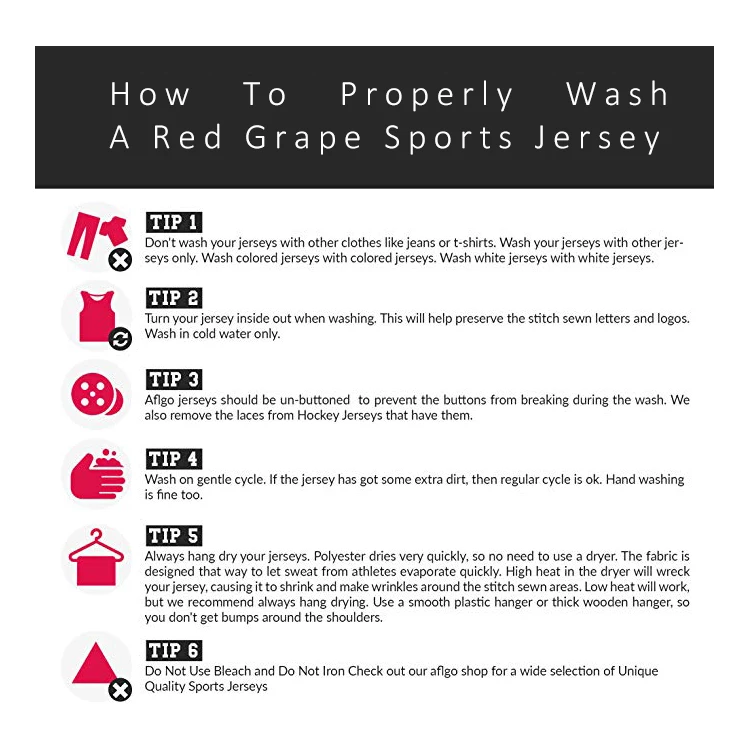 How to wash jerseys