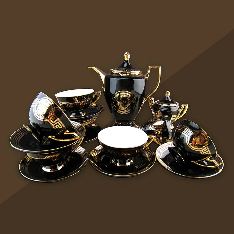 Hot sale European15 pieces black coffee tea mugs ceramic Nordic teapot sugar pot milk cup set, Blue
Hot sale European15 pieces black coffee tea mugs ceramic Nordic teapot sugar pot milk cup set, Blue