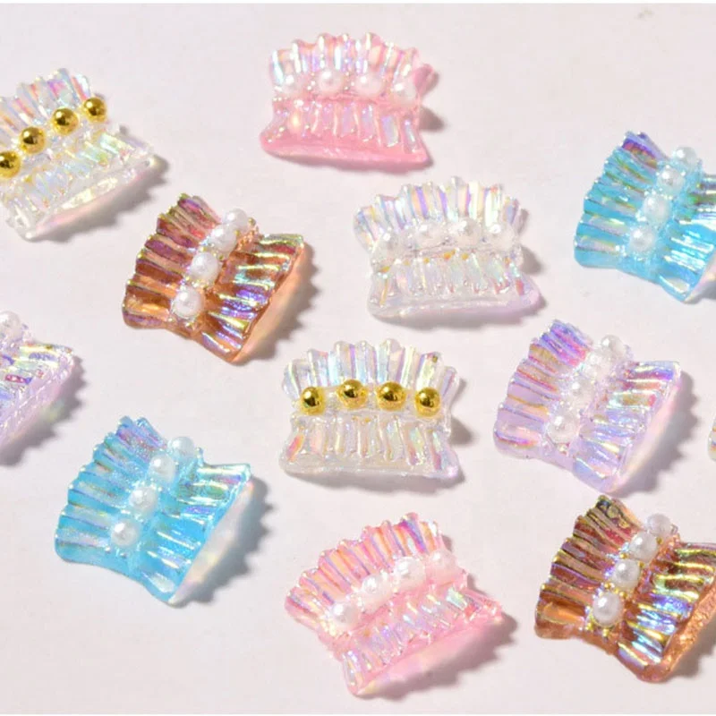 Paso Sico 3pcs/bag New Manicure Resin Small Girls Skirt Lace Pearls Nail Art Accessories Shiny Nail Charms for DIY Ornament
Paso Sico 3pcs/bag New Manicure Resin Small Girls Skirt Lace Pearls Nail Art Accessories Shiny Nail Charms for DIY Ornament