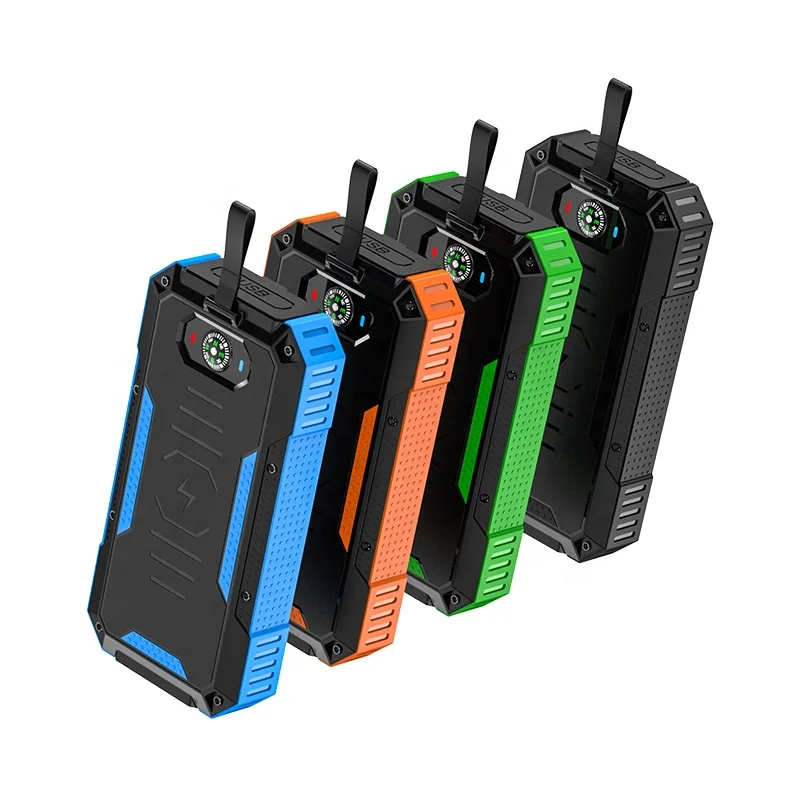 BOLOMI New Wireless Solar Power Bank 30000mAh With Lamp 4 USB PD 22.5W Solar Panel Power Bank, Black/blue/green/orange
BOLOMI New Wireless Solar Power Bank 30000mAh With Lamp 4 USB PD 22.5W Solar Panel Power Bank, Black/blue/green/orange