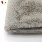 Safety and sanitary 100% polyester fabric for rabbit fur lining winter coat women plus size faux fur
