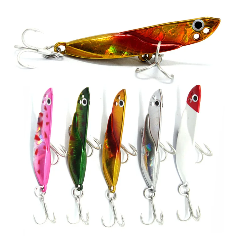 Top Seller 2021 New Design 5g 7g 9g 15g 19g Metal VIB Fishing Lure w/ Treble Hooks Fishing Bait Fresh water Seawater Bass Lure, 5 colro available
Top Seller 2021 New Design 5g 7g 9g 15g 19g Metal VIB Fishing Lure w/ Treble Hooks Fishing Bait Fresh water Seawater Bass Lure, 5 colro available
