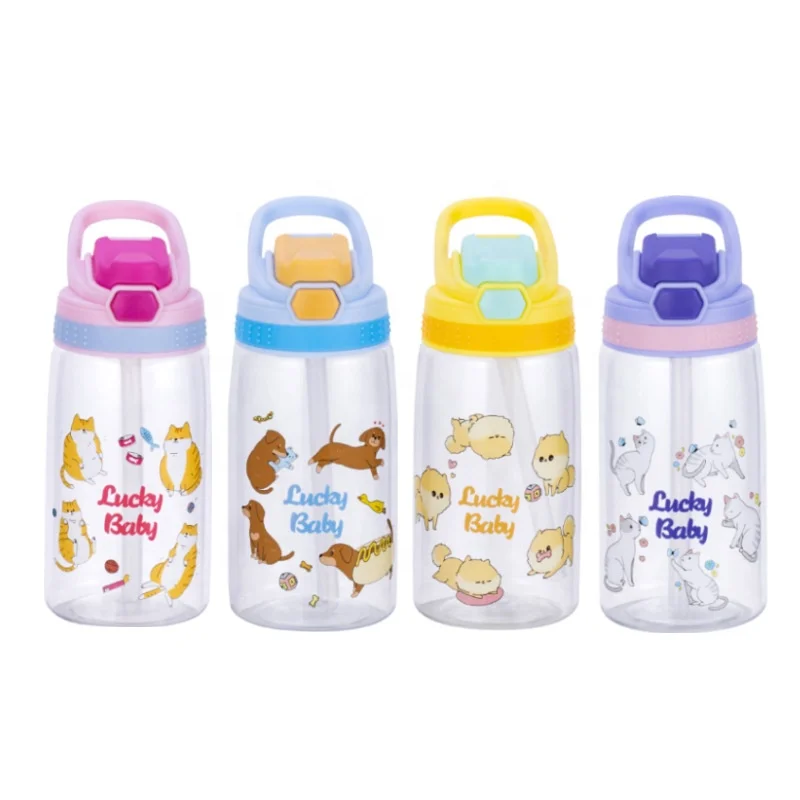 Cute cartoon portable plastic straw drinking children water bottle school 
Cute cartoon portable plastic straw drinking children water bottle school