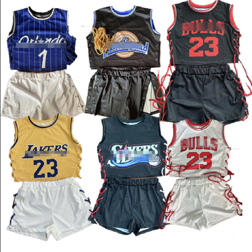 Basketball Custom Sports Plus Size Summer Sleeveless Polyester Biker Shorts Sets For Women Two Piece Set Clothing Crop Top, Customized colors
Basketball Custom Sports Plus Size Summer Sleeveless Polyester Biker Shorts Sets For Women Two Piece Set Clothing Crop Top, Customized colors
