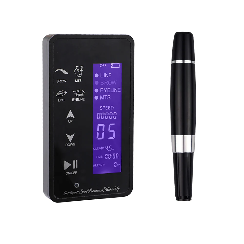 High Quality Microblading Machine Black Permanent Makeup Digital Eyebrow Tattoo Equipment Machine Set
High Quality Microblading Machine Black Permanent Makeup Digital Eyebrow Tattoo Equipment Machine Set
