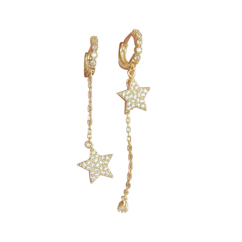 Dylam Drop Earrings 18K Gold Plated 925 Sterling Silver Bling Jewelry Cubic Zirconia For Women Star Earring
Dylam Drop Earrings 18K Gold Plated 925 Sterling Silver Bling Jewelry Cubic Zirconia For Women Star Earring