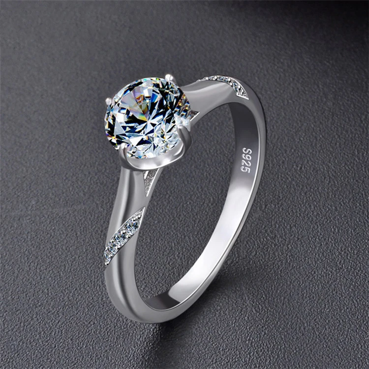 Zircon diamond ring s925 sterling silver simulation ring ladies fashion diamond ring jewelry, Picture shows
Zircon diamond ring s925 sterling silver simulation ring ladies fashion diamond ring jewelry, Picture shows