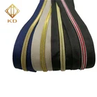 Wholesale 3# #5 Nylon Designer Zippers With Gold Teeth Long Chain Nylon Zipper Roll Manufacturers