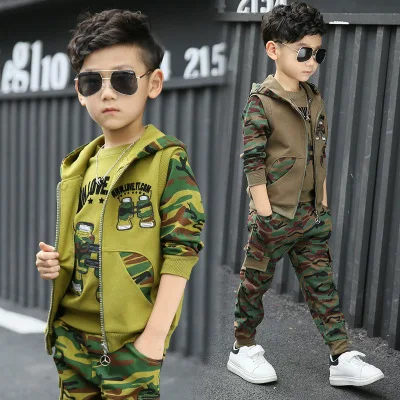 Children clothing Hot sale autumn new fashion camouflage printing hunting baby boys clothing set for teenager kids Teen boys clothing
Children clothing Hot sale autumn new fashion camouflage printing hunting baby boys clothing set for teenager kids Teen boys clothing