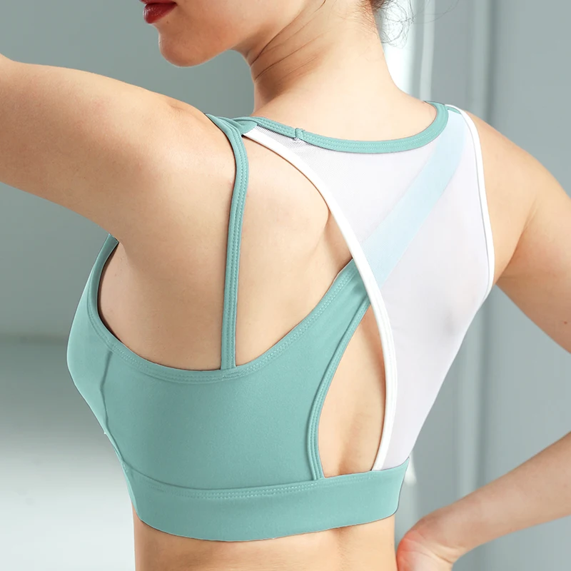 Fancy Ladies Gym Workout Fitness Push Up Bra Back White Mesh Patchwork Beauty Back Yoga Bra
Fancy Ladies Gym Workout Fitness Push Up Bra Back White Mesh Patchwork Beauty Back Yoga Bra