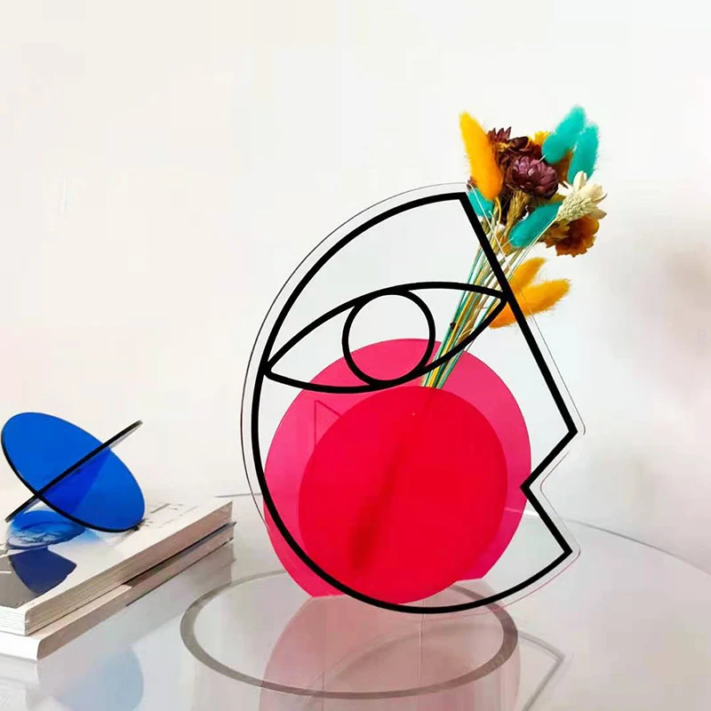 Moon face acrylic style simple and creative living room ornaments flower arrangement decorative vase in stock
Moon face acrylic style simple and creative living room ornaments flower arrangement decorative vase in stock