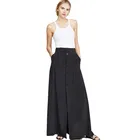 Casual oversized long maxi black custom buttons women skirts