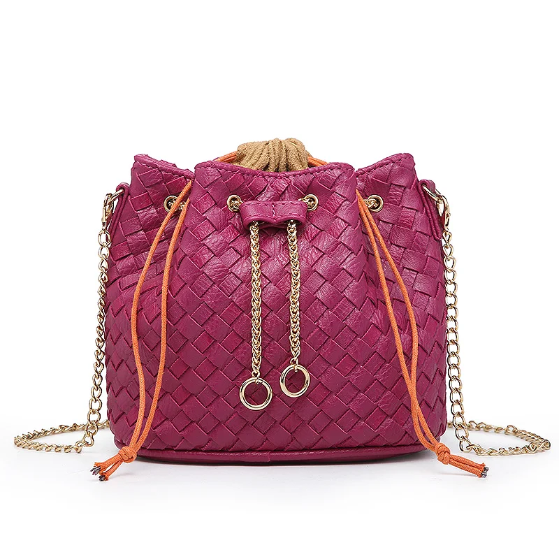 2020 New Fashion Bucket Weave Bag Pu Leather String Ladies Chain Crossbody Bags Designer Handbags
2020 New Fashion Bucket Weave Bag Pu Leather String Ladies Chain Crossbody Bags Designer Handbags