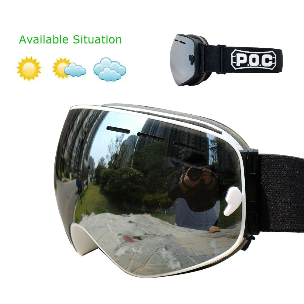 P.O.C Fashion Double Anti-Fog Ski Glasses, Sports Outdoor Sponge Inside Non-Slip Ski Eyewear/, Custom colors
P.O.C Fashion Double Anti-Fog Ski Glasses, Sports Outdoor Sponge Inside Non-Slip Ski Eyewear/, Custom colors