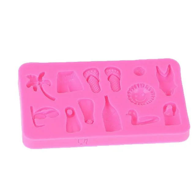 Y145 tropical party cake Decorating Tools Summer Beach Sun flip flop sunglasses Swimsuit Shorts Silicone Mold, Random
Y145 tropical party cake Decorating Tools Summer Beach Sun flip flop sunglasses Swimsuit Shorts Silicone Mold, Random