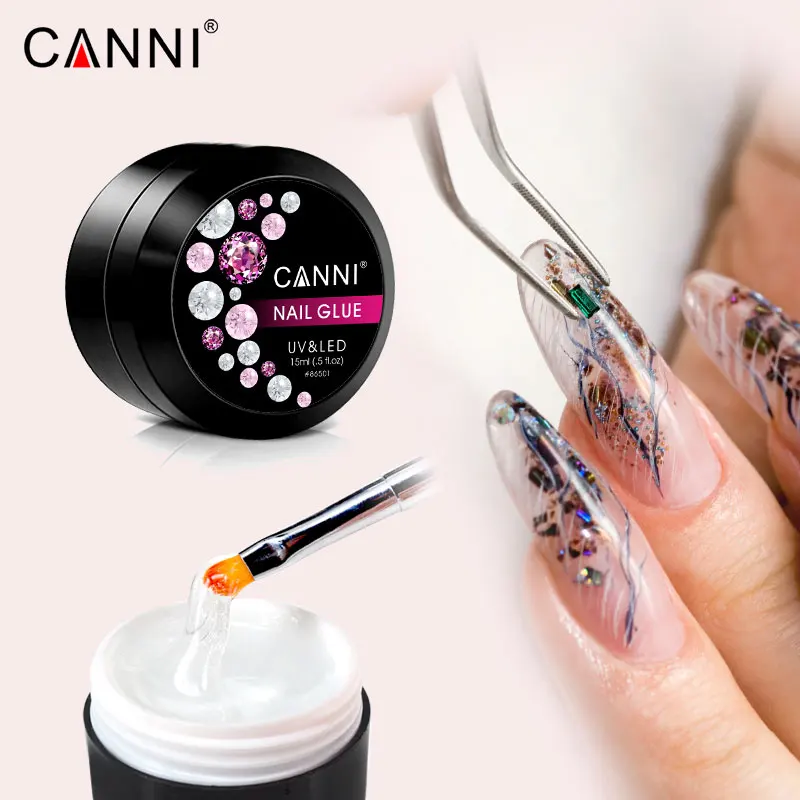 86501 CANNI Nail Glue gel Rhinestone Decorations Adhesive Sticky Private label 15g Multi Function Manicure Accessory uv gel, Clear
86501 CANNI Nail Glue gel Rhinestone Decorations Adhesive Sticky Private label 15g Multi Function Manicure Accessory uv gel, Clear