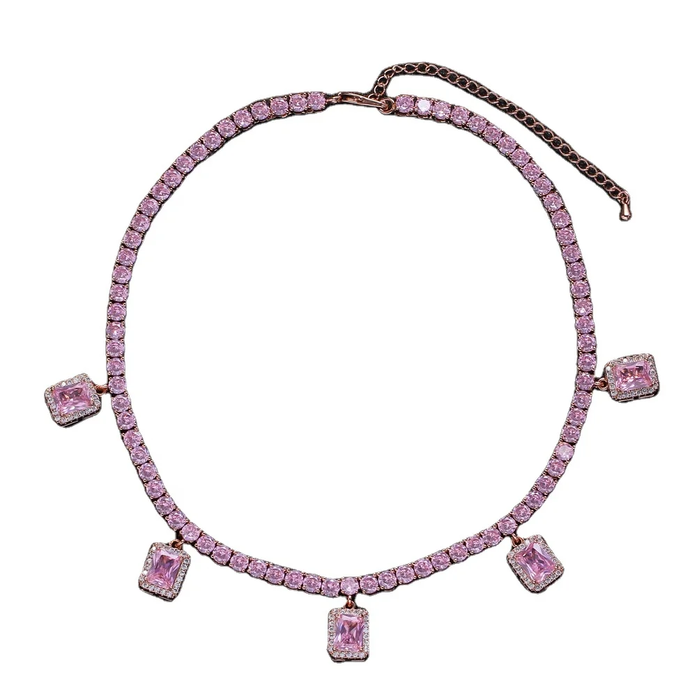 INS Hip Hop Necklace 4mm 5 Zirconium Pendant Single Row Zircon Chain Tennis Chain Micro Zircon Necklace
INS Hip Hop Necklace 4mm 5 Zirconium Pendant Single Row Zircon Chain Tennis Chain Micro Zircon Necklace