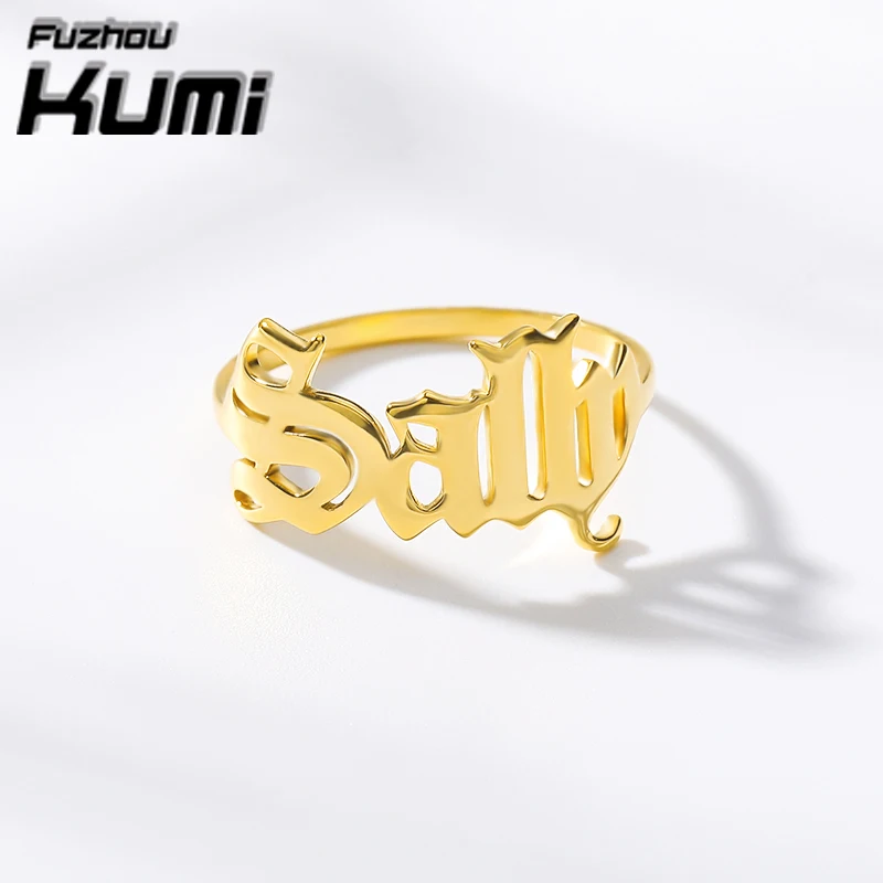 Vintage Gold Old English Font Named Ring Personalized Unisex Finger Jewelry Gothic Wholesale, Silver/gold/rose gold/white gold
Vintage Gold Old English Font Named Ring Personalized Unisex Finger Jewelry Gothic Wholesale, Silver/gold/rose gold/white gold