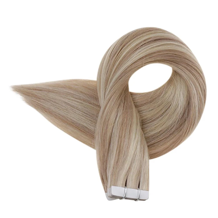 Full Shine Factory Direct Real Human Virgin Hair Tape in Hair Extensions Real Human Hair, 18p613
Full Shine Factory Direct Real Human Virgin Hair Tape in Hair Extensions Real Human Hair, 18p613