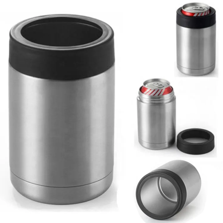 12oz Reusable Insulated Double Wall Cola Beer Cooler Steel Stainless Steel Wine Can Cooler with lid, Customized color
12oz Reusable Insulated Double Wall Cola Beer Cooler Steel Stainless Steel Wine Can Cooler with lid, Customized color